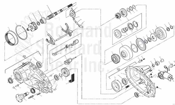 Borg Warner 4416 Torque on Demand Transfer Case diagram