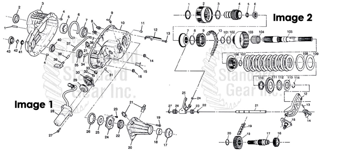 New Venture 226C Transfer Case / GMC / Bravada / Envoy / Trailblazer 4X4 diagram